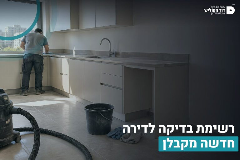 רשימת בדיקה מקבלן